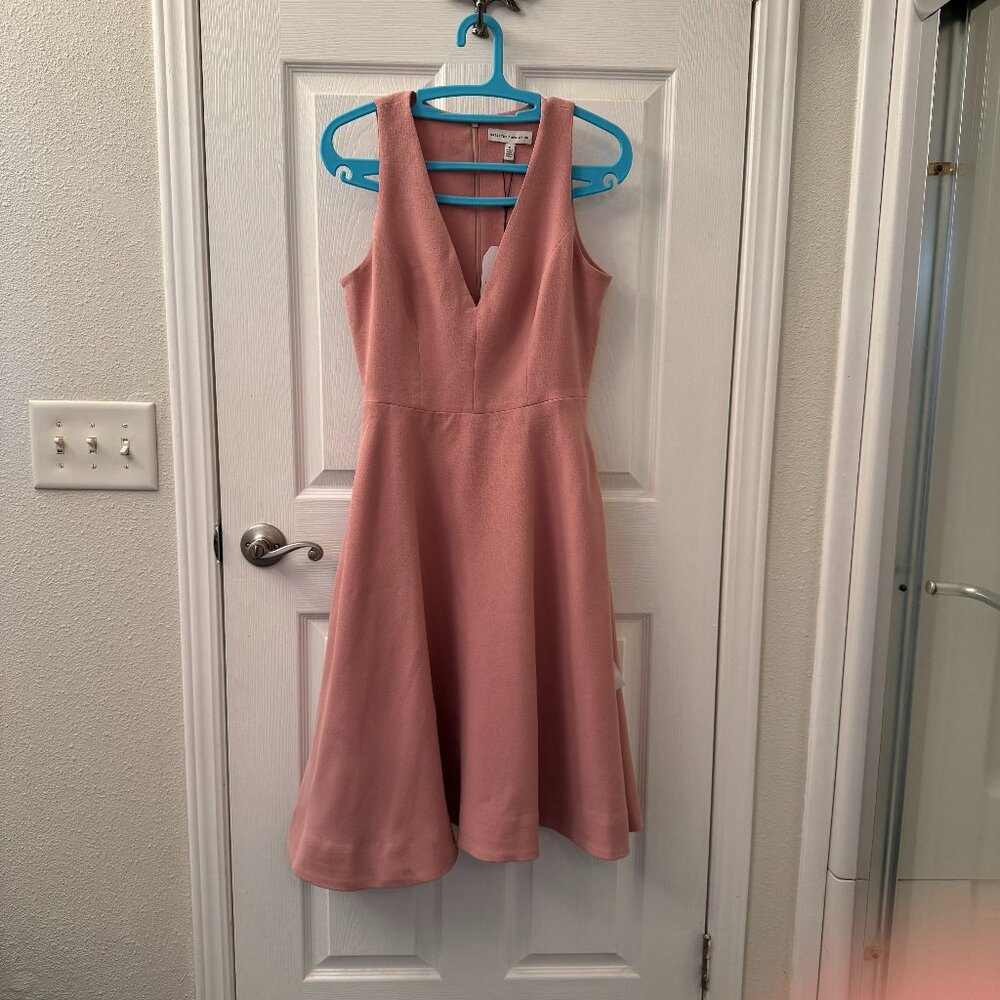 Dress the Population Catalina Fit-and-Flare Dress - Blush Pink - M